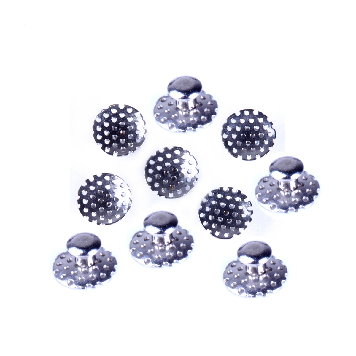 100pcs AZDENT Denal Orthodontic Lingual Buttons Round Perforated Hollow Holes