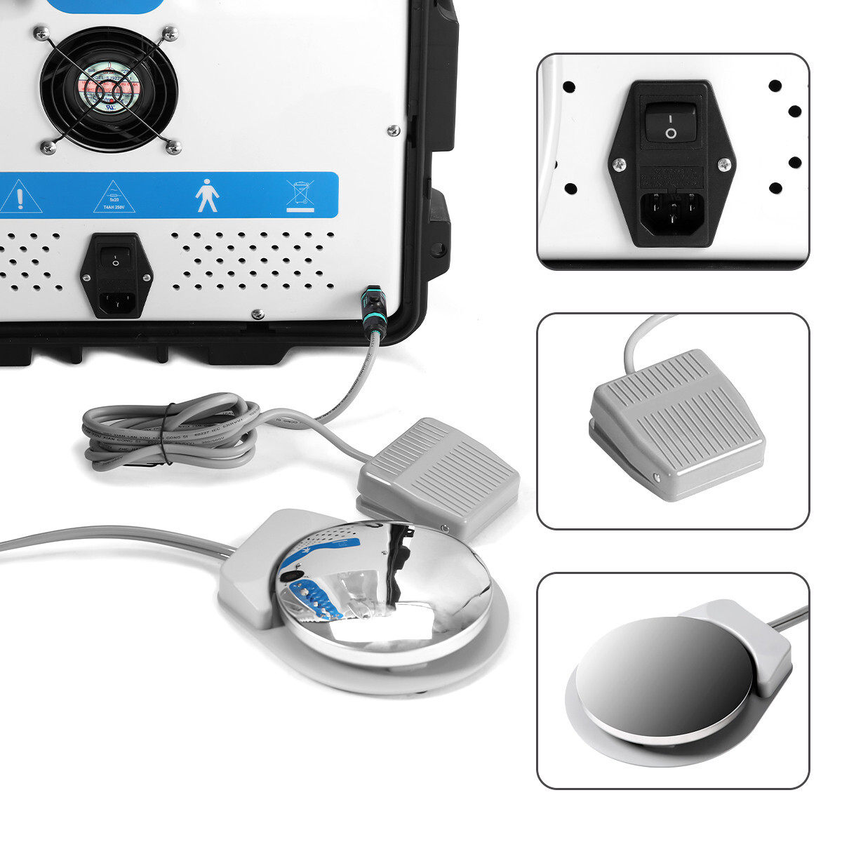 Dental Mobile Delivery Unit Case Air Compressor Suction Curing Light Scaler