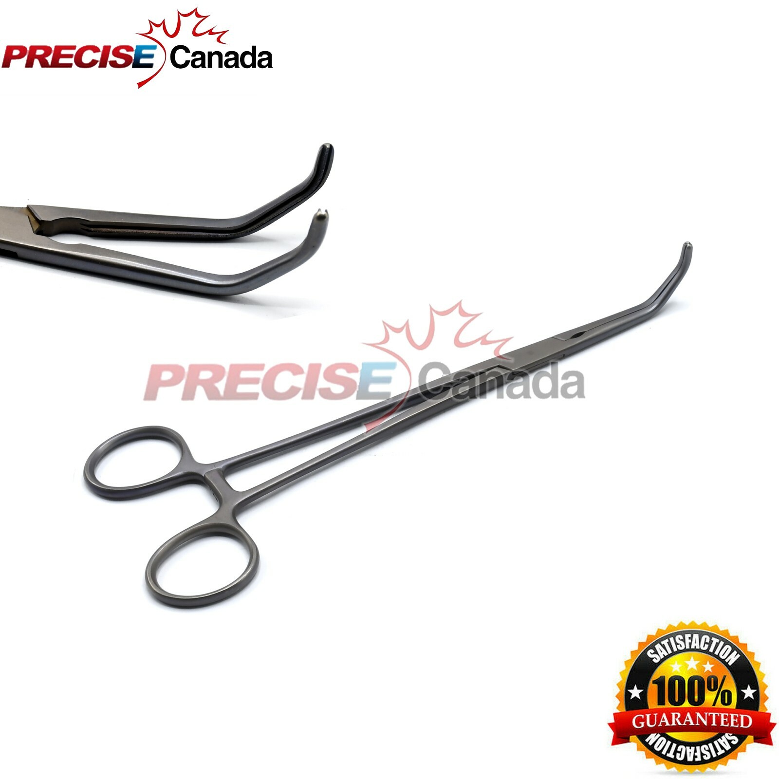 Surgical Satinsky DeBakey Tangential Clamp 8.25″ Forceps (Titanium) T.T-169