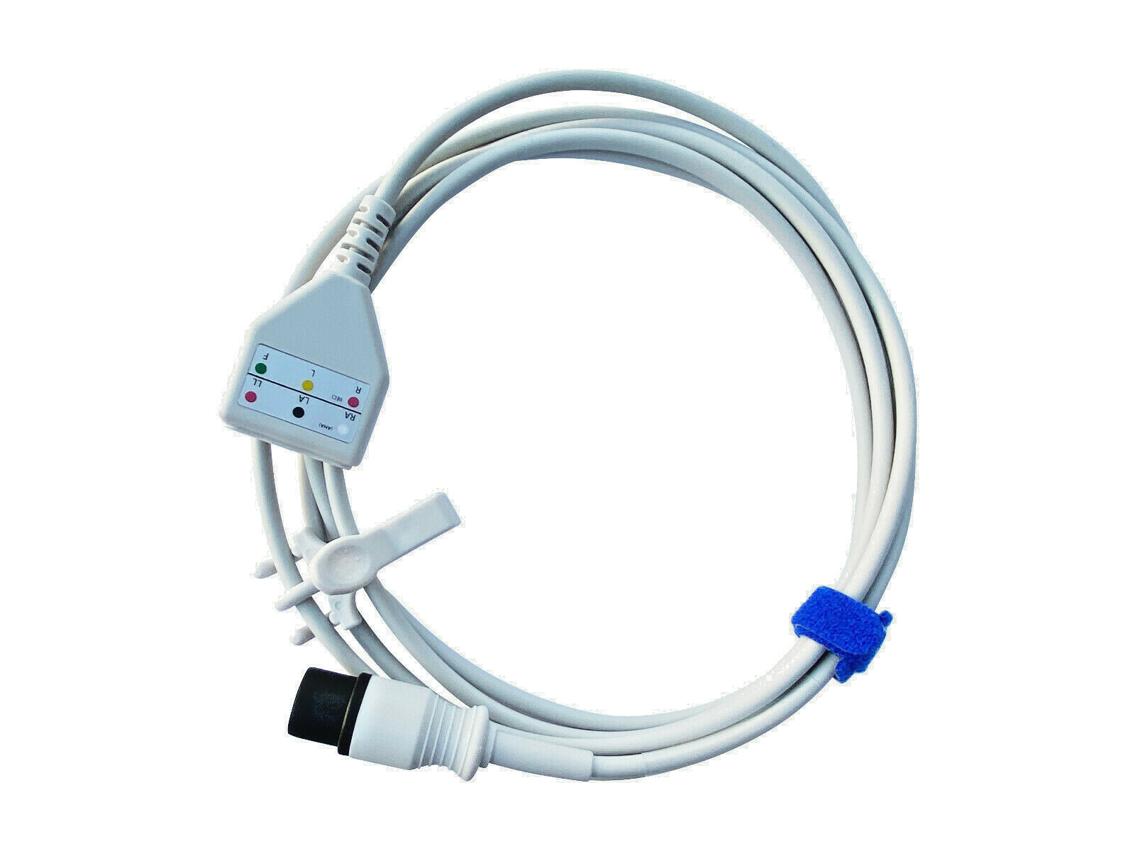EKG ECG Trunk Cable 3 Lead for Patient Monitors 6 Pin AHA WARRANTY Reusable 7ft