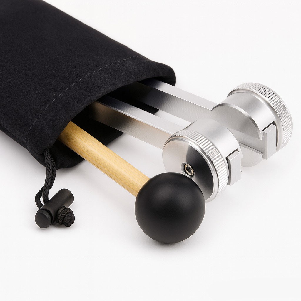 128Hz Healing Tuning Fork with Silicone Hammer Sound Therapy Musical Instrument
