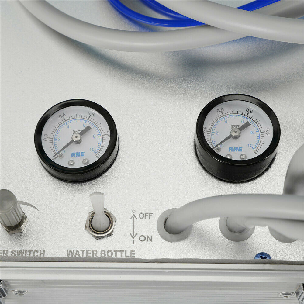 4 Holes Dental Mobile Delivery Unit Portable Rolling Box Air Compressor Suction