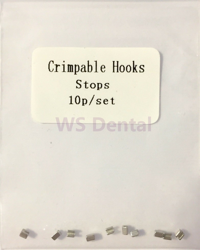 Dental Orthodontic Crimpable Hook Open Stop Stainless Stop for Arch Wire Bracket