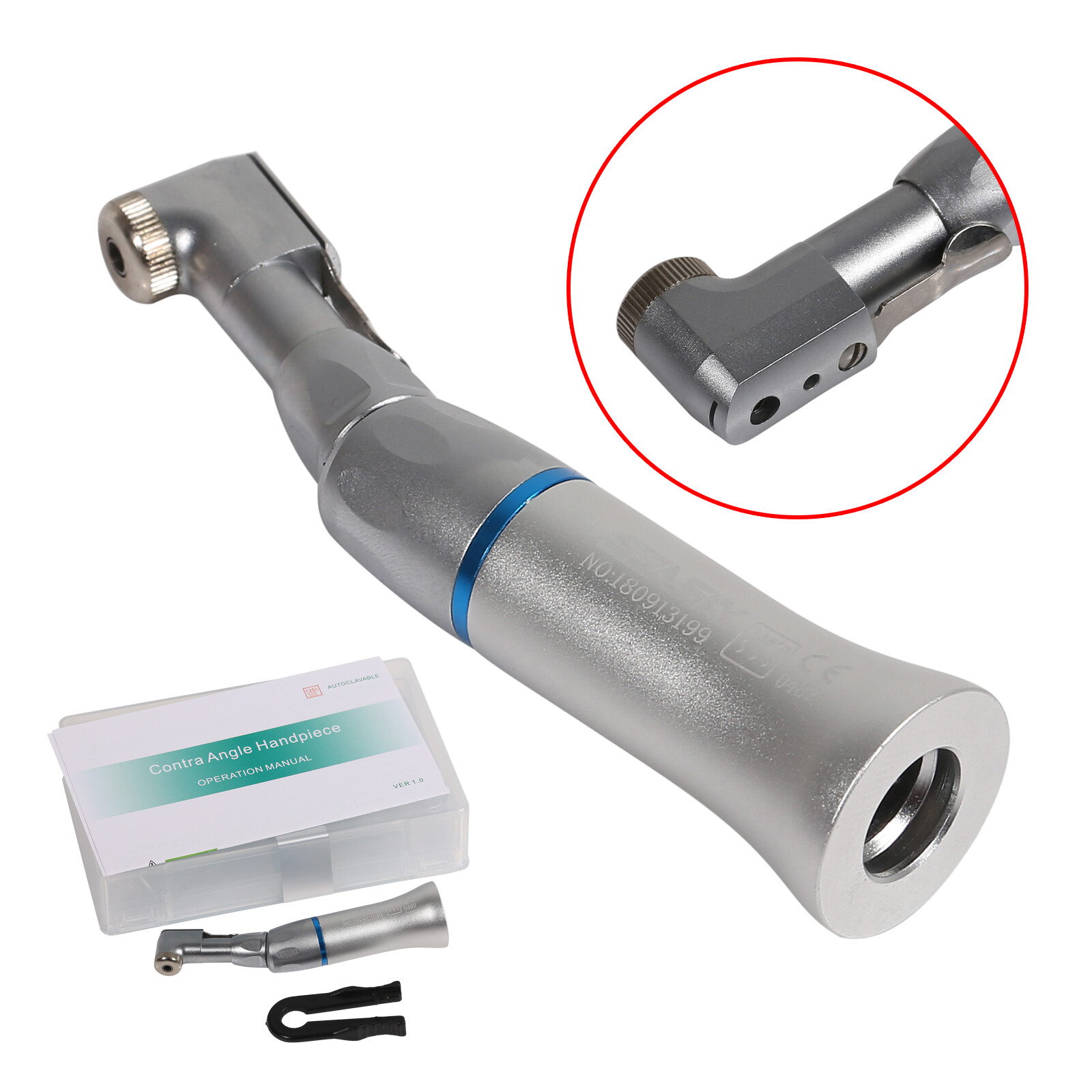 NEW NSK Style Dental Slow Low Speed Contra Angle Handpiece Latch E-type Head Y/E