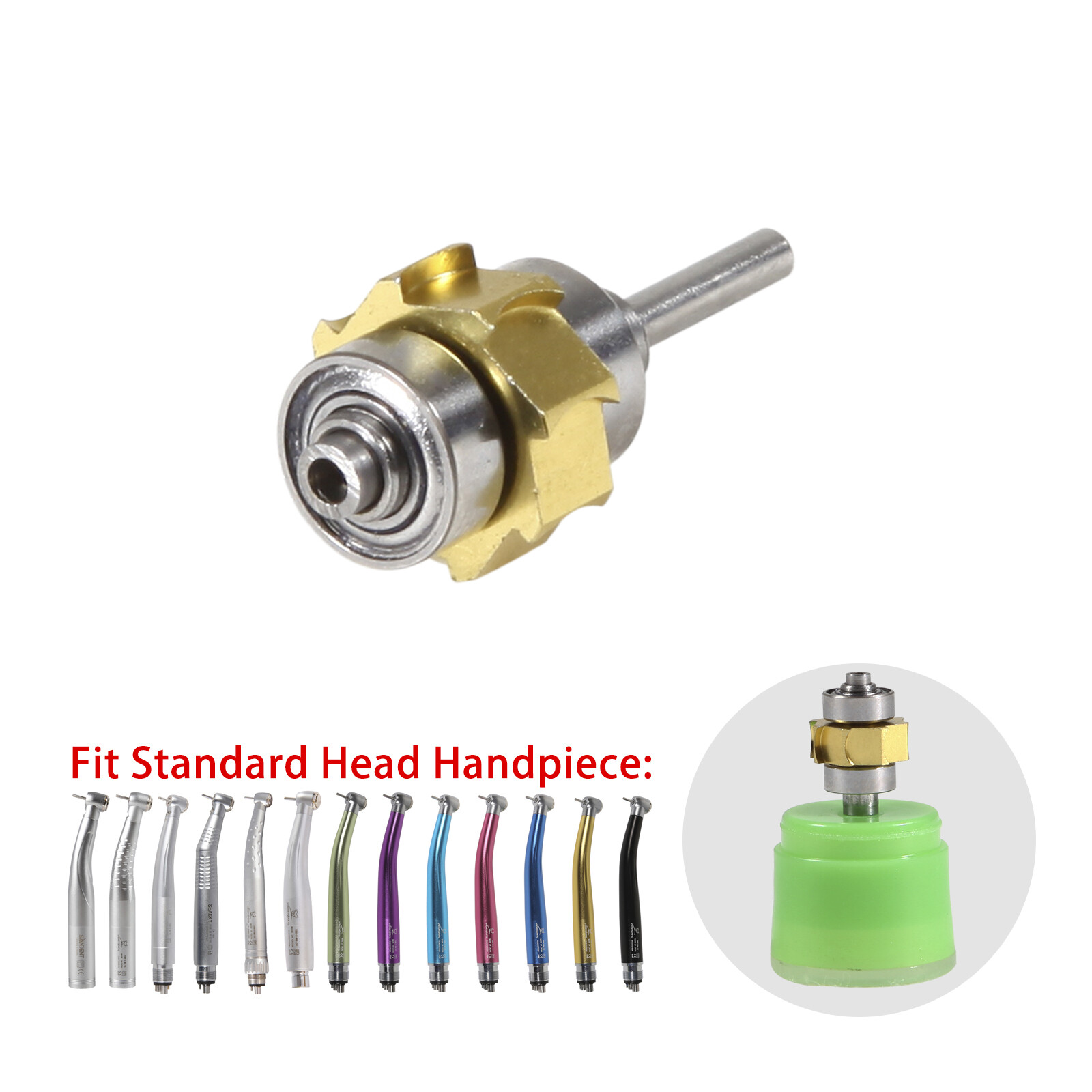 NSK Style Dental Turbine Cartridge Rotor Fit High Speed Standard Head Handpiece