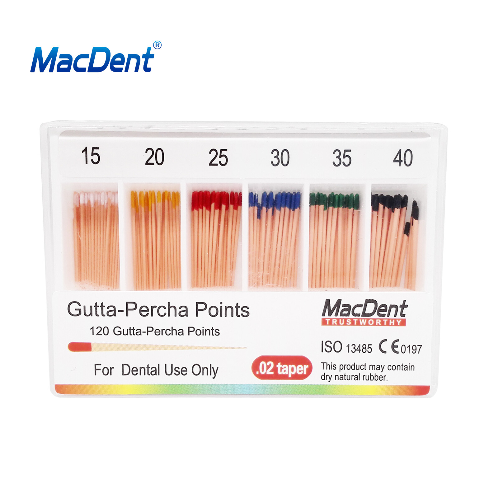 MacDent Dental Endodontic Gutta Percha Point & Absorbent Paper Obturation Points