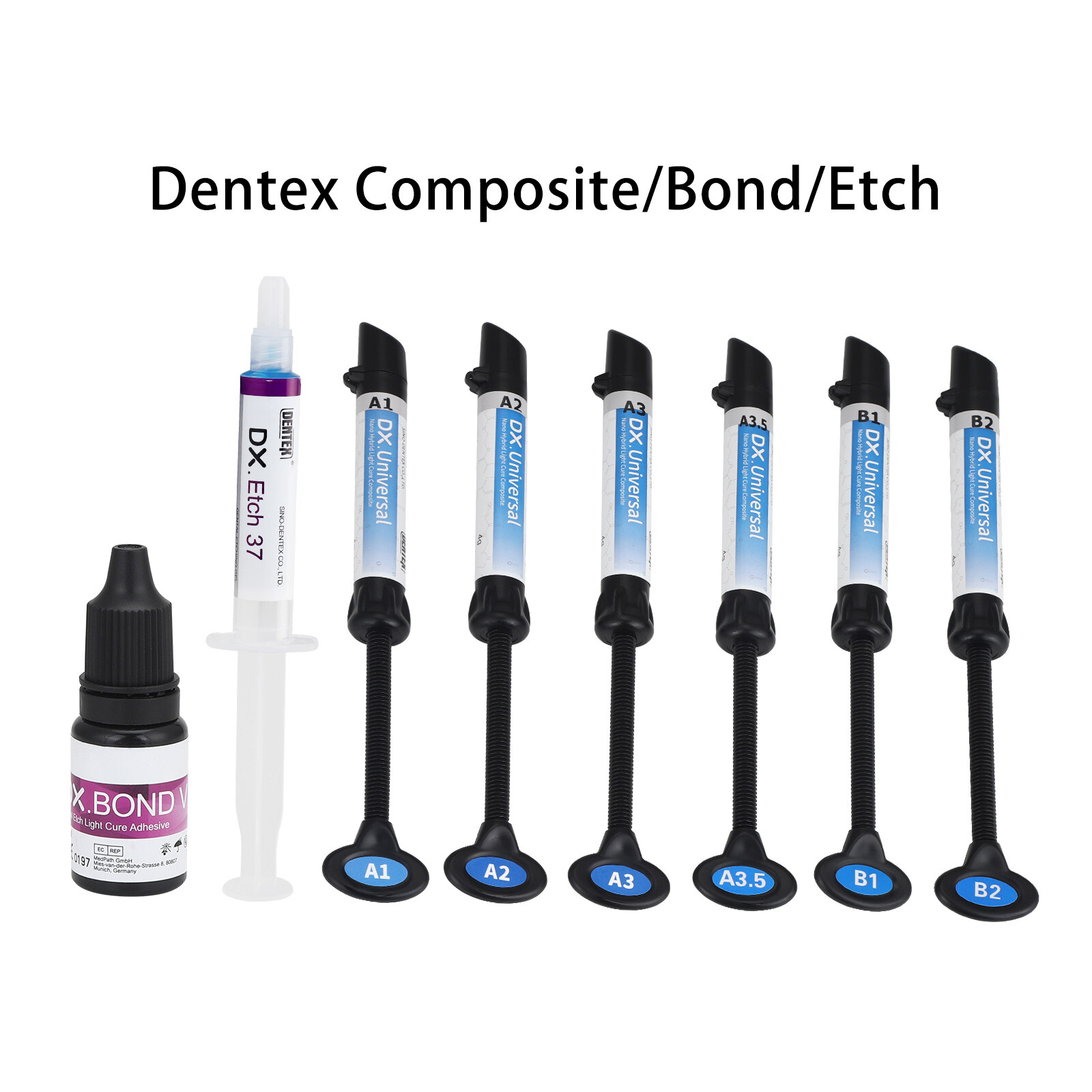 Dental Universal Light Cure Composite Resin A1-B1/Etching Gel/Bonding Adhesive