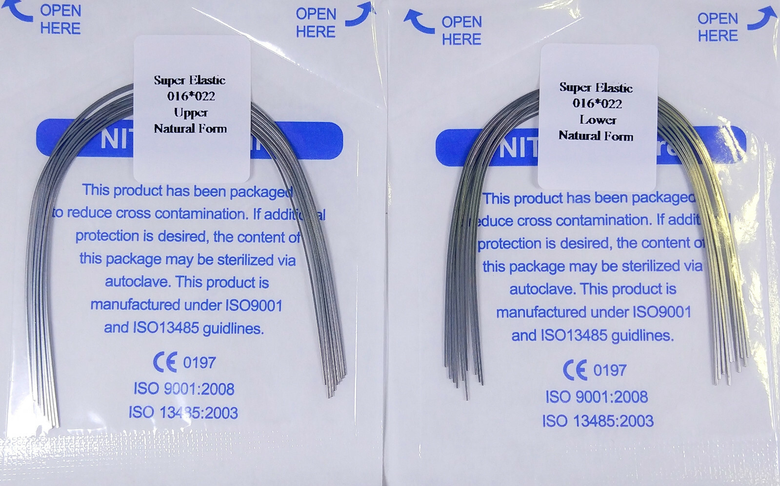 200Pcs Dental Orthodontic Arch Wire Rectangular Super Elastic Niti Natural Ovoid