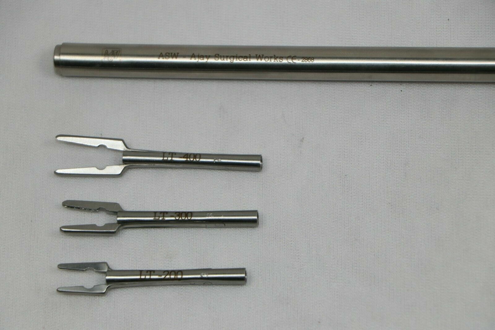 SS Laparoscopic Clip Applicator Applier 10mm With LT 200 LT 300 LT 400 3 Tip Ins