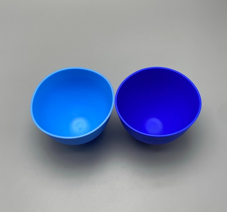 Dental Lab Mixing Bowl Flexible Silicone Rubber Extra Large Blue Bowls Hygienist