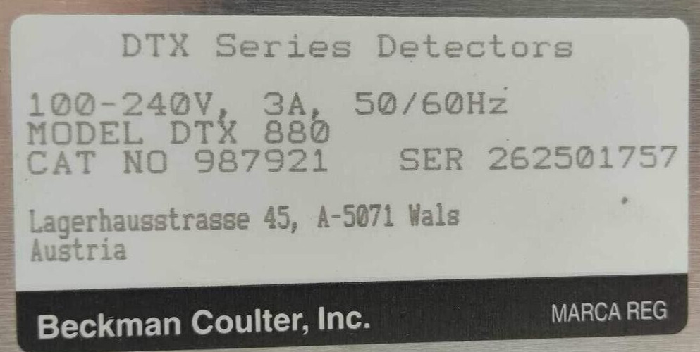 Beckman Coulter DTX 880 Multimode Detector