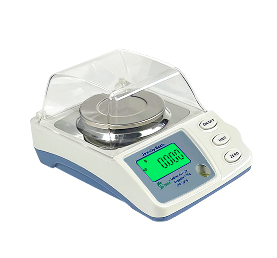 Tree JLY123 Precision Lab Milligram Balance 120g x 0.001g Jewelry Scale +/-5d