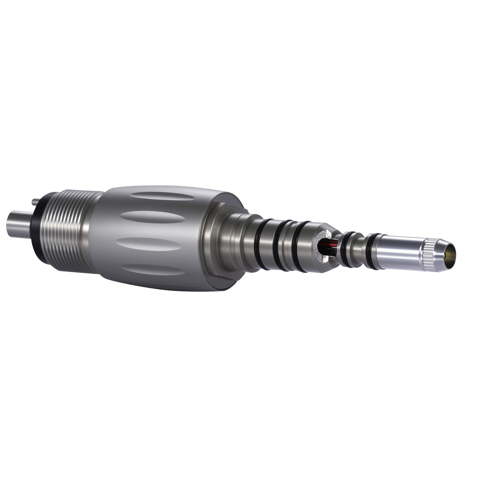 YD6 Torque Dental Fiber Optic Handpiece LED Turbine 4H Quick Coupler NEW
