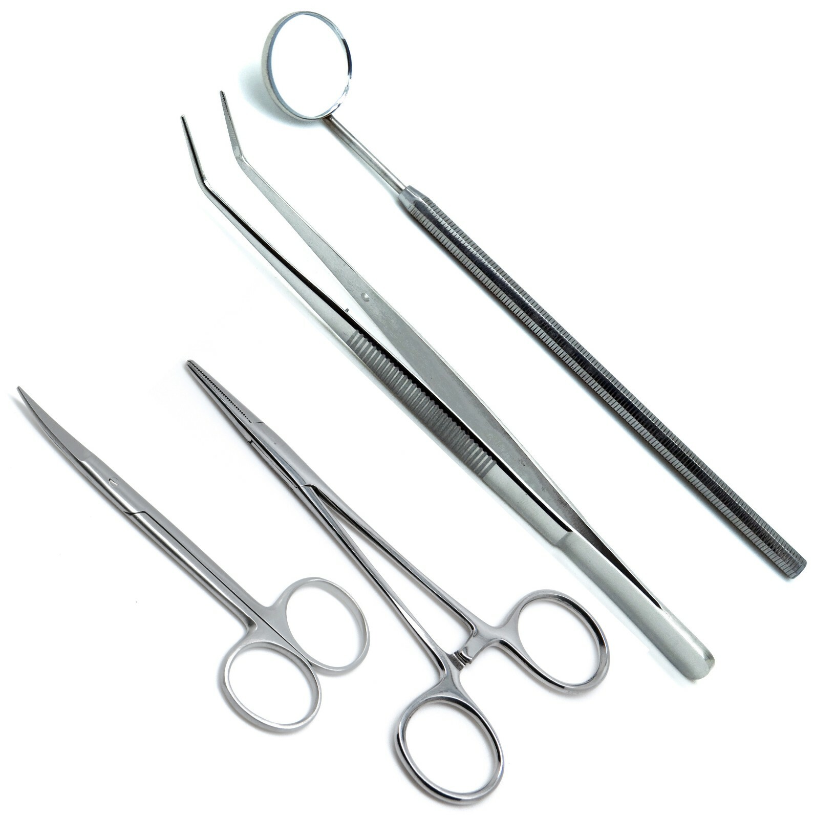 Suture Set of 4 Dental Stainless Steel Premium Instruments New Tray Setup