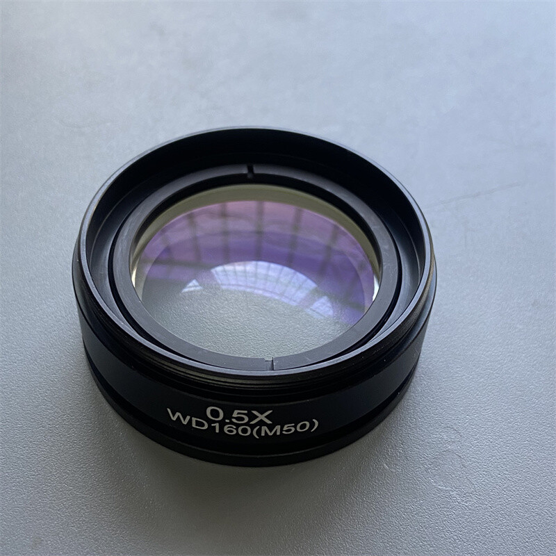 0.5X Barlow lens stereo microscope objective lens mounting size M42 M48 M50