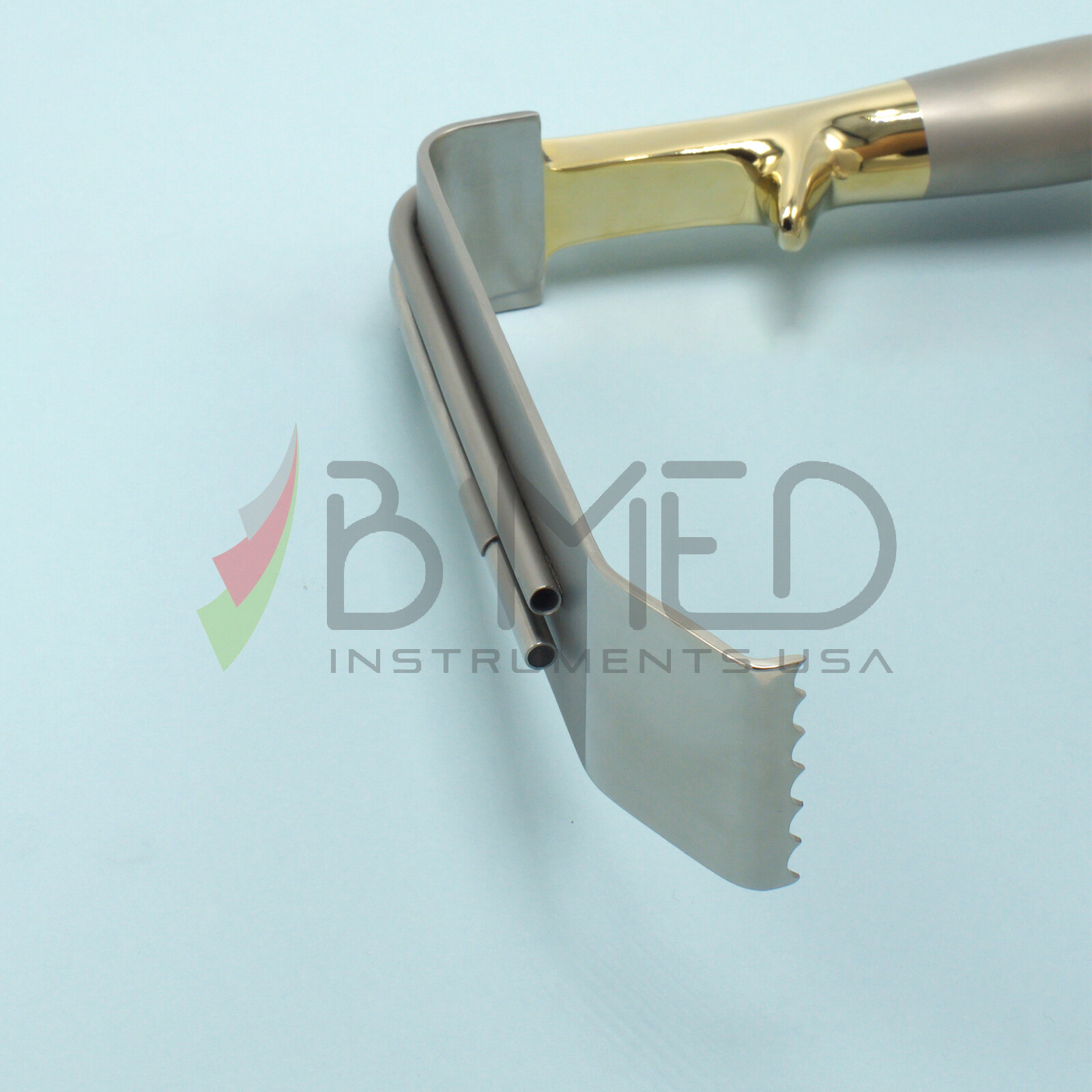OR Grade Tebbetts Breast Retractor 36 x 160mm Fiber Optic & Suction Augmentation