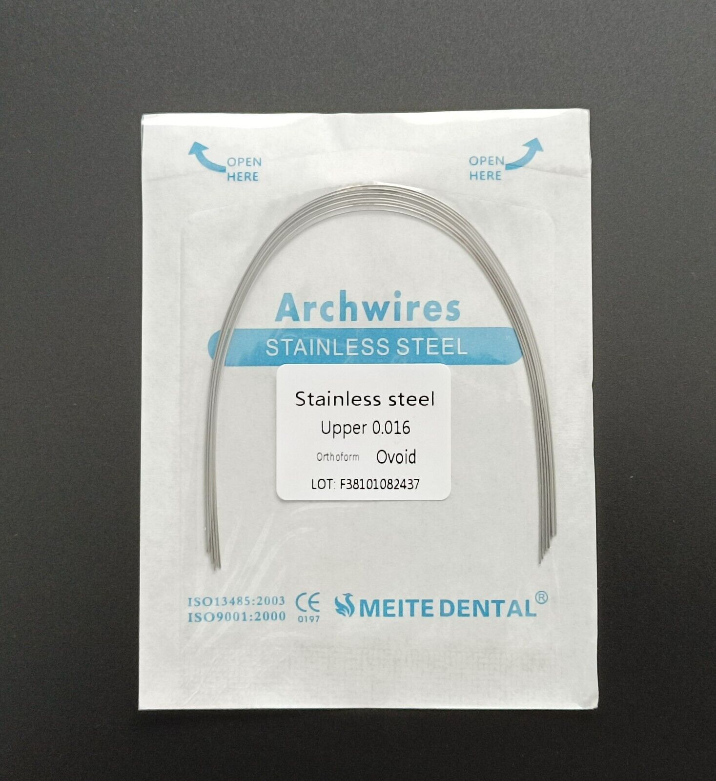 Dental Orthodontic Arcos Stainless Steel Arch Wires Round Wires Ovoid 10pc/pack