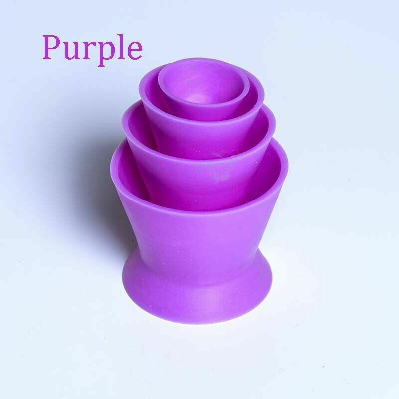 4 Pcs Colorful Dental Lab Silicone Mixing Bowl Cup Silicone Rubber Mixing Bowl