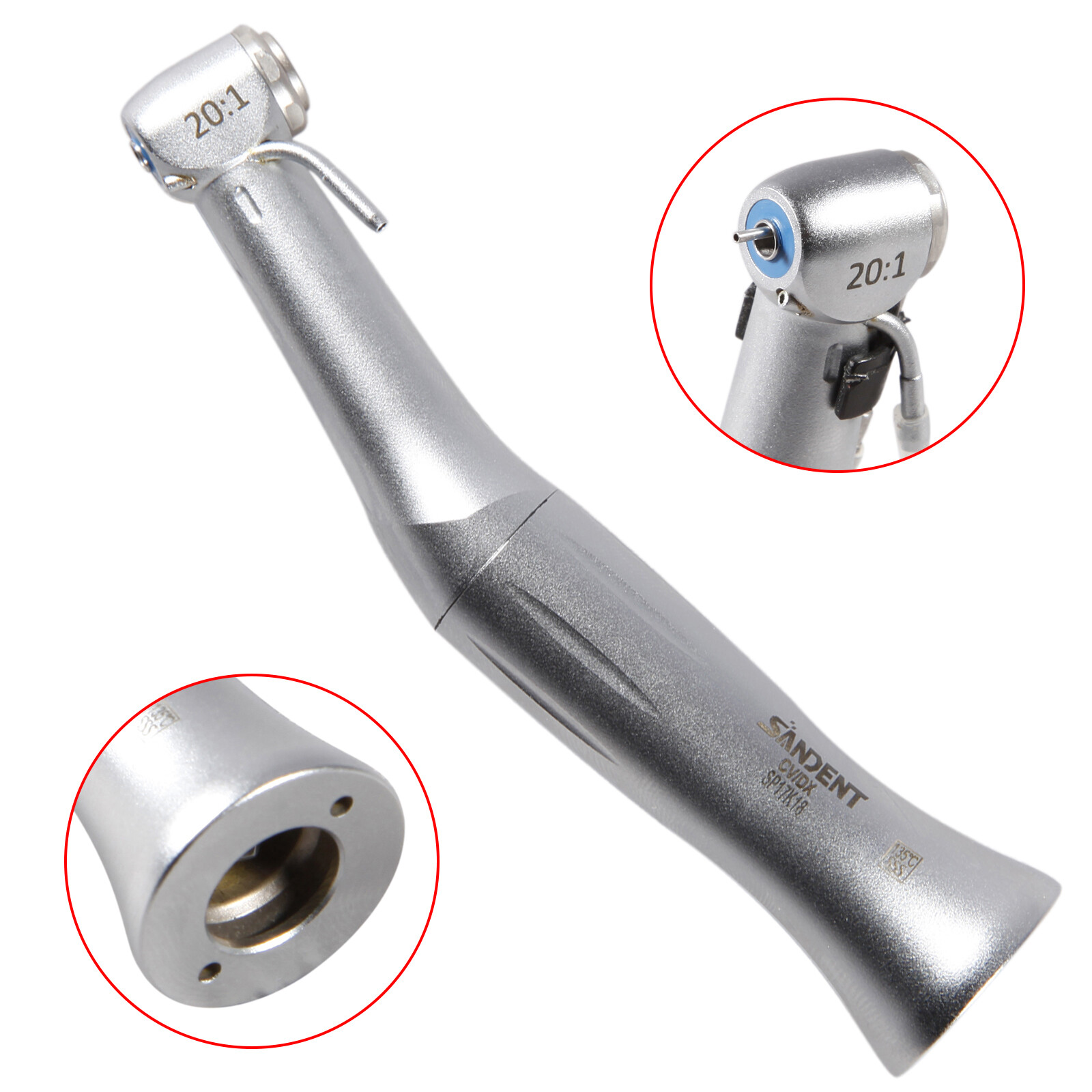 Dental 20:1 Reduction Implant Surgical Fiber Contra Angle Handpiece