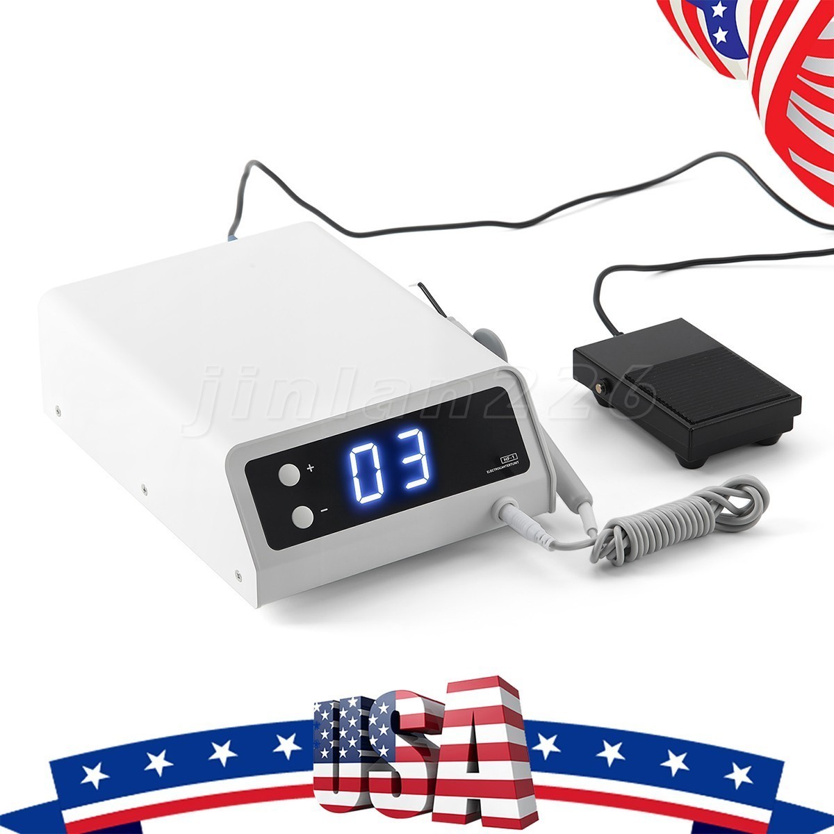Dental Electrosurge Electrosurgery Unit for Cutting + Coagulating 10 Tips