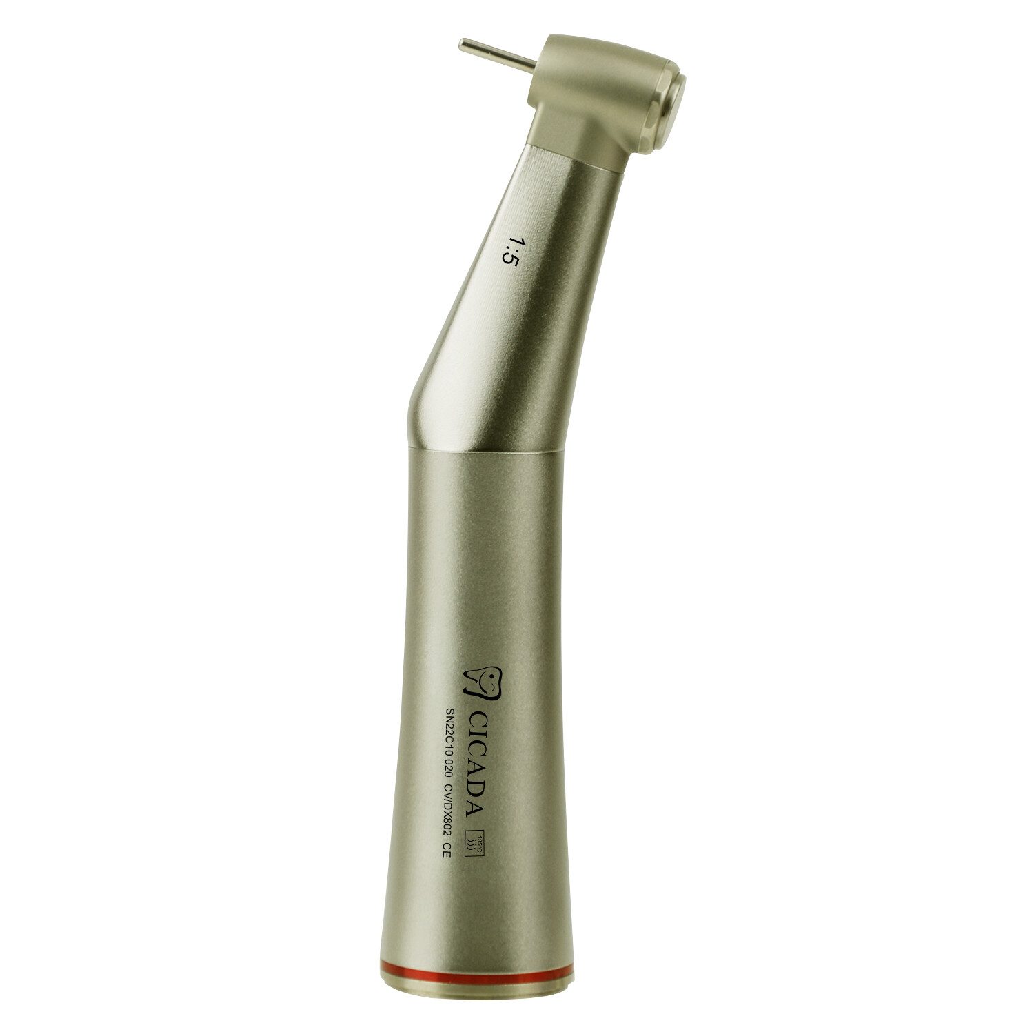 Dental 1:5 LED Electric Motor Handpiece High Speed Fiber Optic 45°Contra Angle