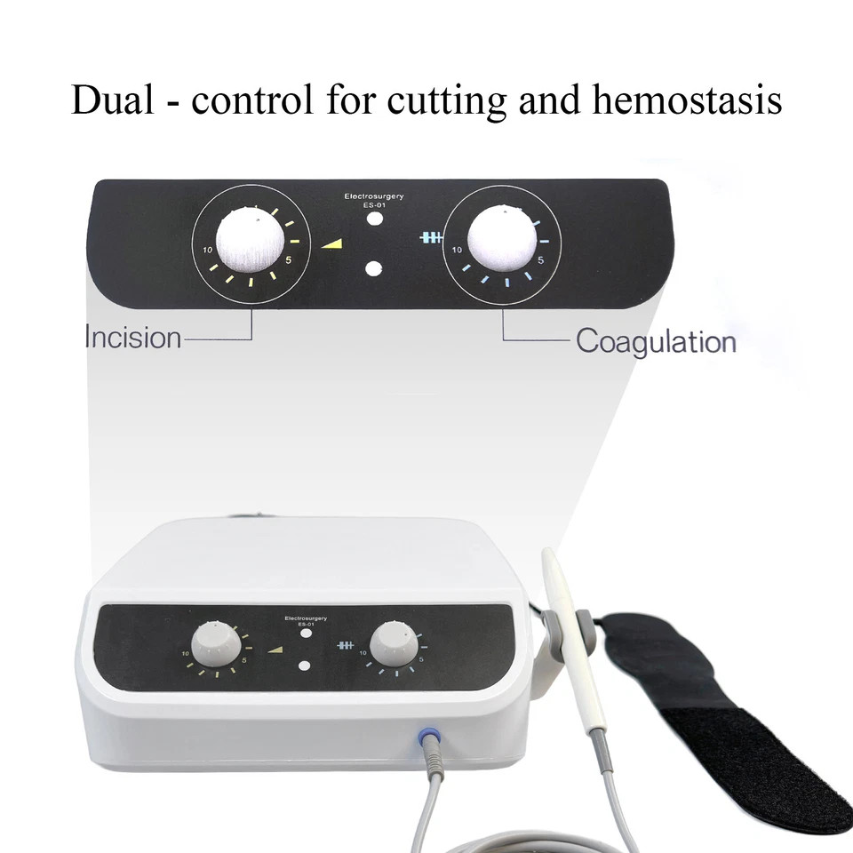 High Frequency Dental Electrosurgery Unit with Handpiece and 7PCS Electrodes USA