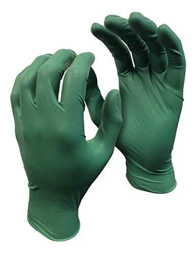 Watson Gloves Green Monkey Nitrile Textured Green Disposable Gloves 100pk Medium