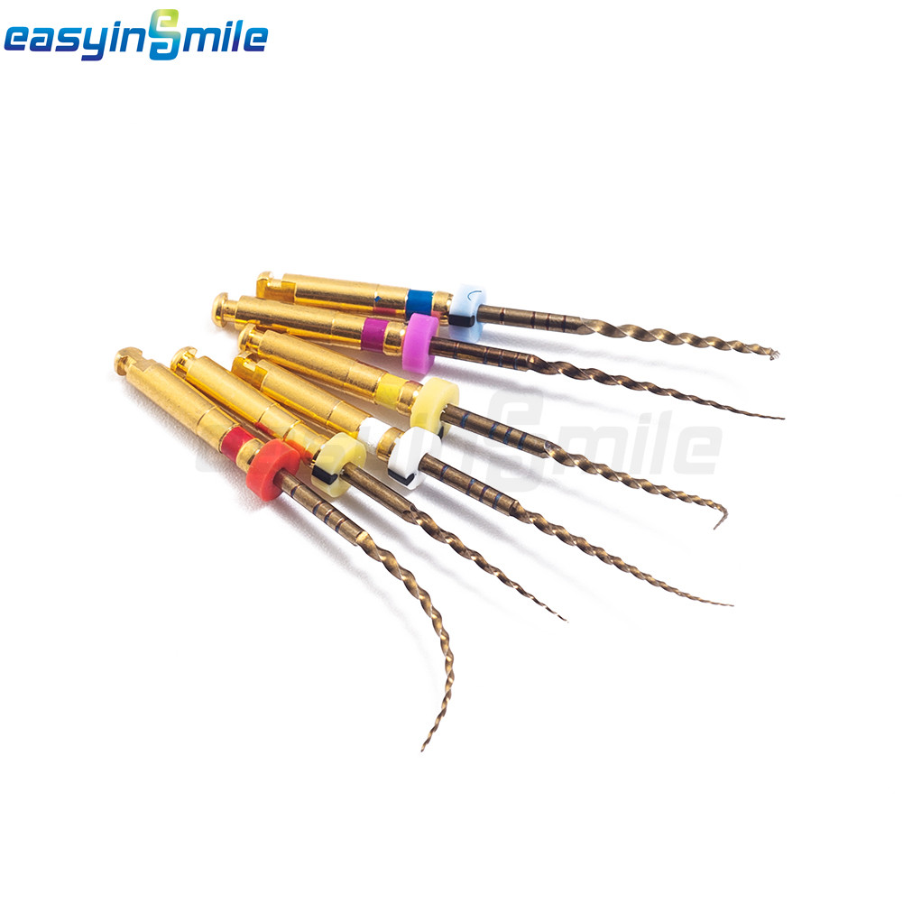 6Pcs Dental Endo Rotary Files X-Pro Gold Large Taper Files For Motor SX-F3 25MM