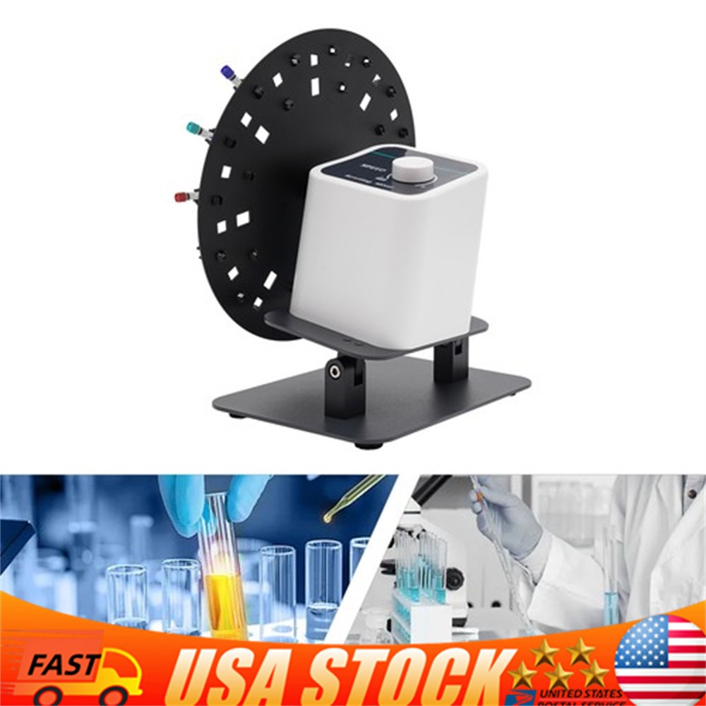 Lab Rotary Rotating Mixer 20W Tube Mixer Shaker, Chemical Tube Mixer 20-80RPM