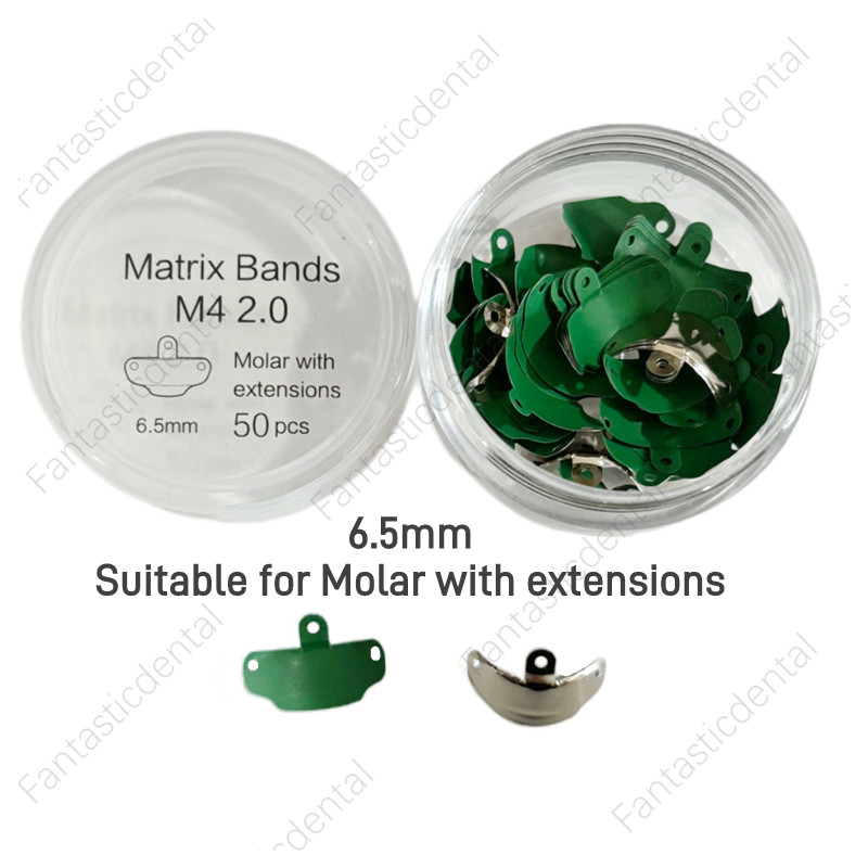 Dental Matrix Bands Sectional Contoured Metal Matrices Non-Stick PTFE Coated