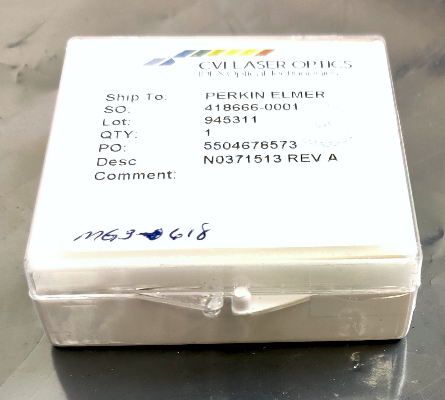 CVI Laser Optic Lens MG3-618 PerkinElmer N0371513 for Spectrophotometers
