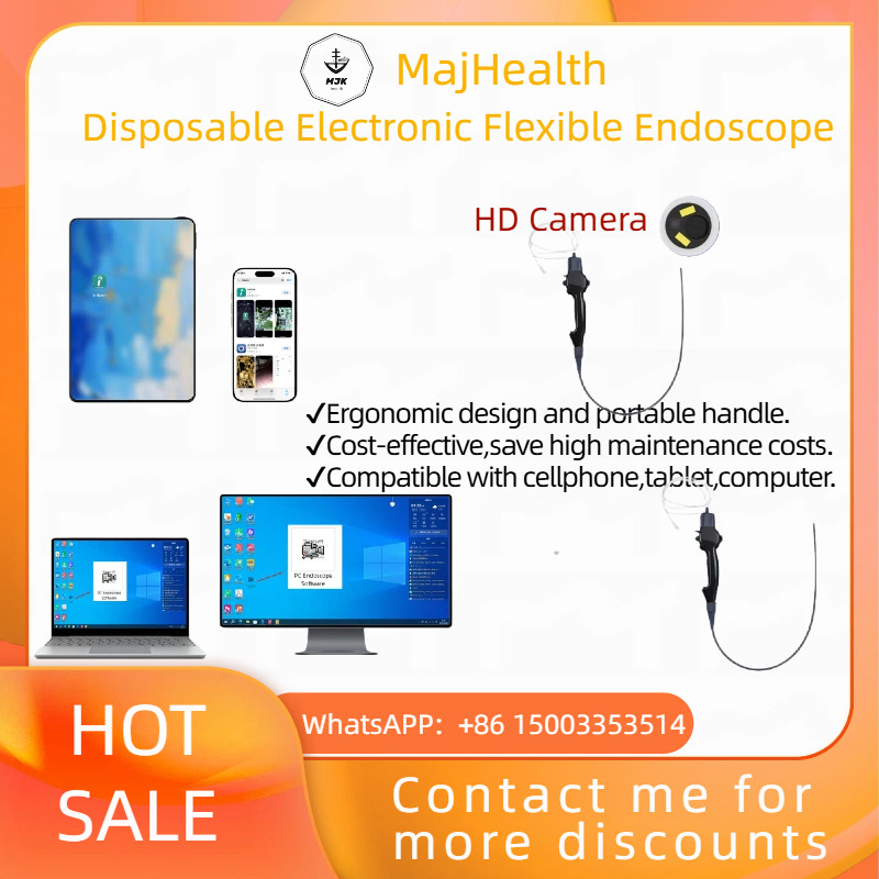 Disposable Flexible Endoscope-HD Medical Grade SingleUse for ENT,GI Exams