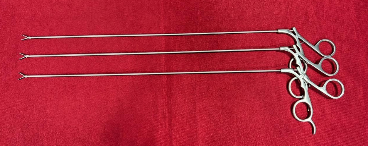 3-nos Laparoscopic PCNL Alligator Forceps 9FR 40cm Endoscopy Reusable Instrument