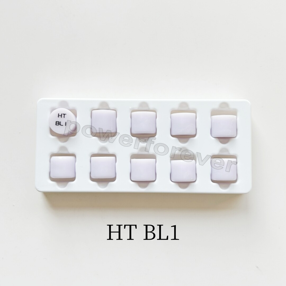 HT LTDental Bleached Glass Ceramic Press Ingots Lithium CAD CAM Disilicate Cerec