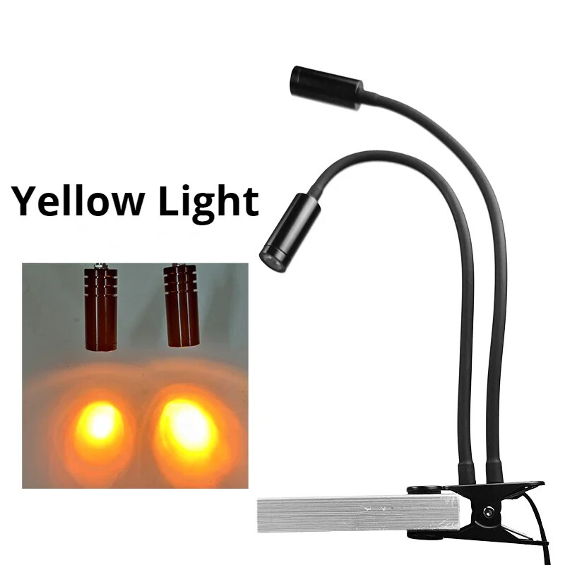 Gooseneck Lamp Microscope Universal Clamp Light Source Spotlight Led Spotlight