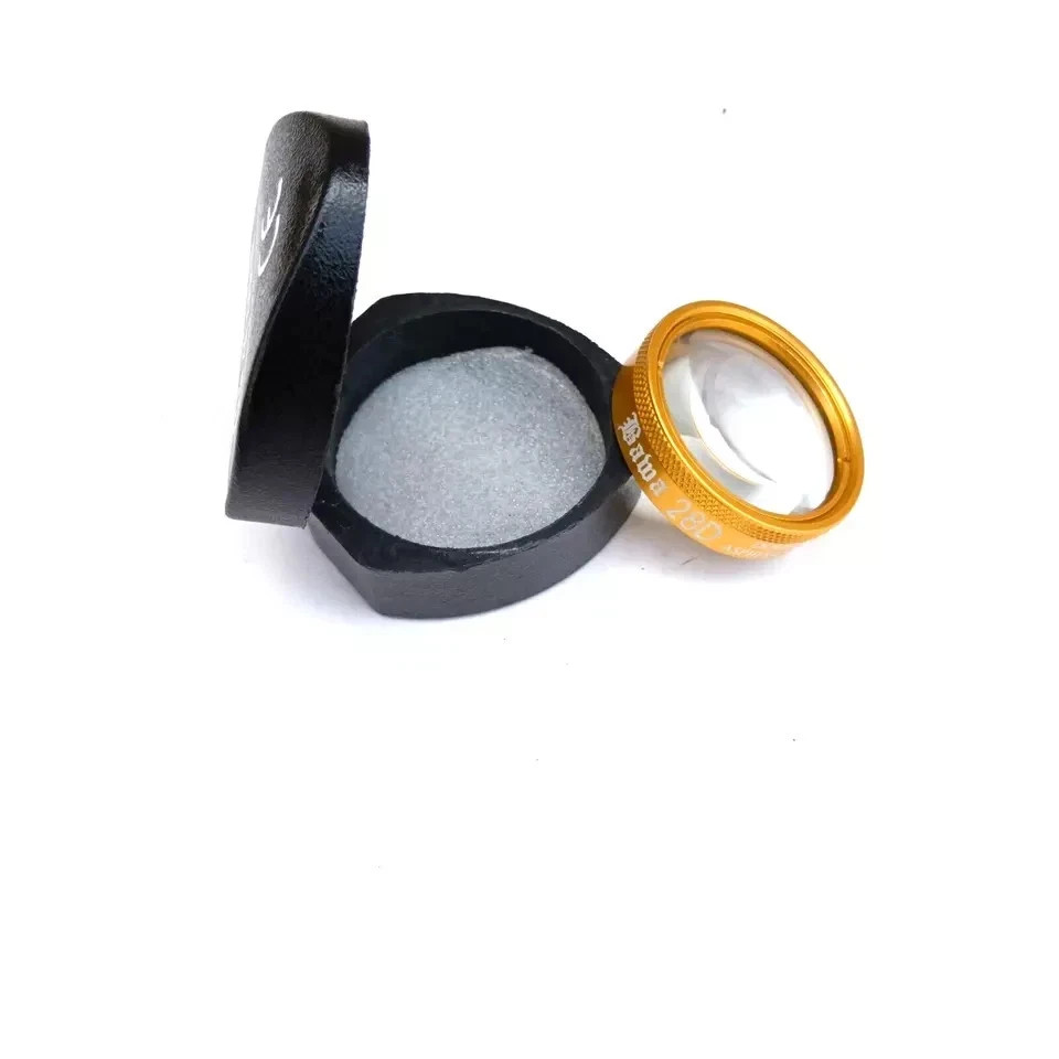 28D Double Aspheric Lens For Eye Clinic & Diagnostic Practice Golden Color