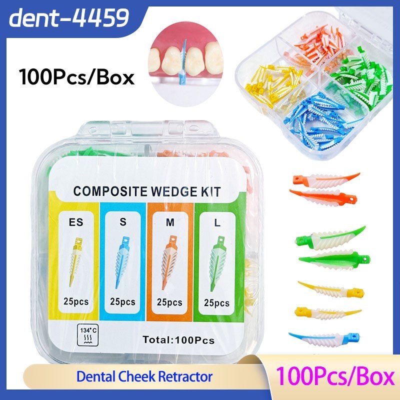 Dental Plastic Wave Shape Tooth Gap Composite Disposable Interdental Wedge Mixed
