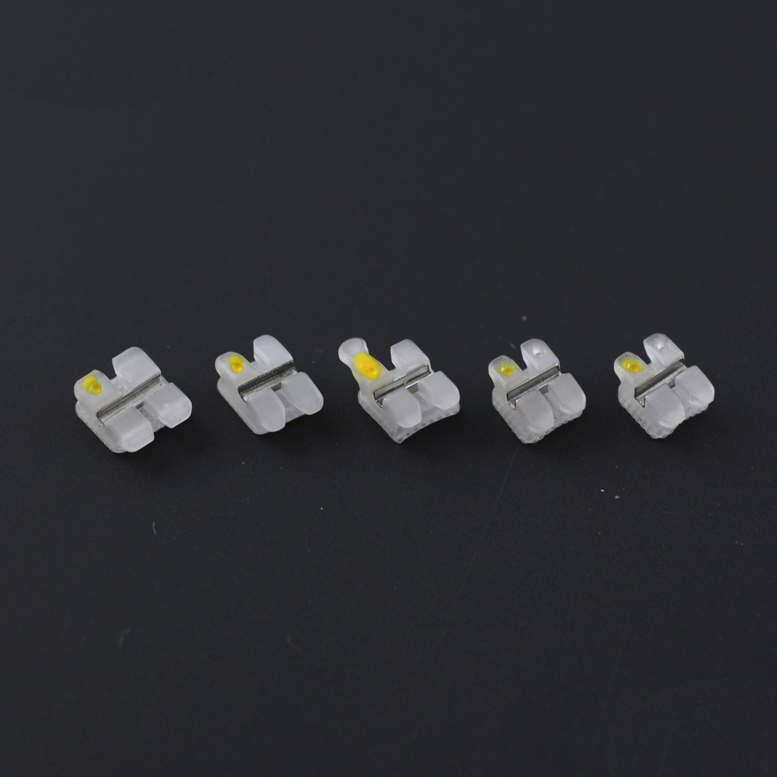 Dental Orthodontic Ceramic Brackets Braces Roth MBT 022 3 Hooks 5-5 Aesthetics