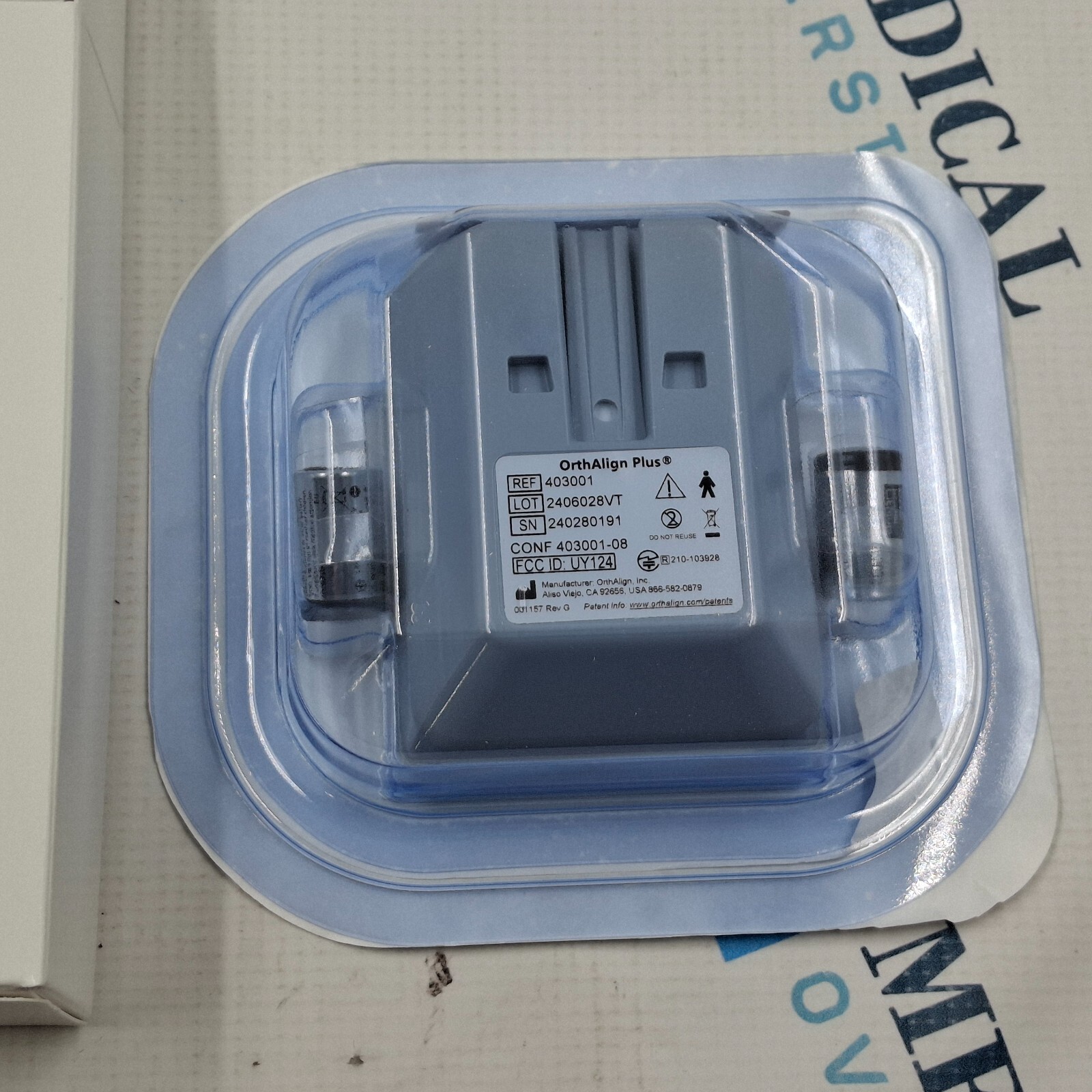 OrthAlign Plus Unit REF 403001 EXP 2026