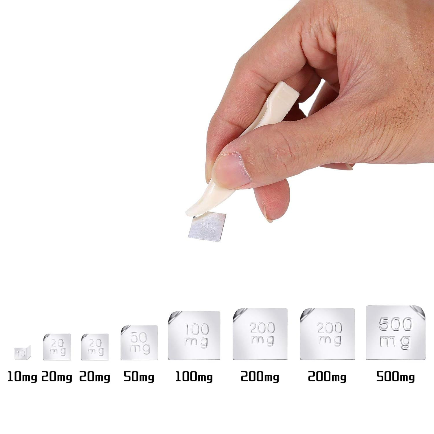 Calibration Weights for Digital Scale, 10Mg – 100G Gram Weights Kit, Precision S