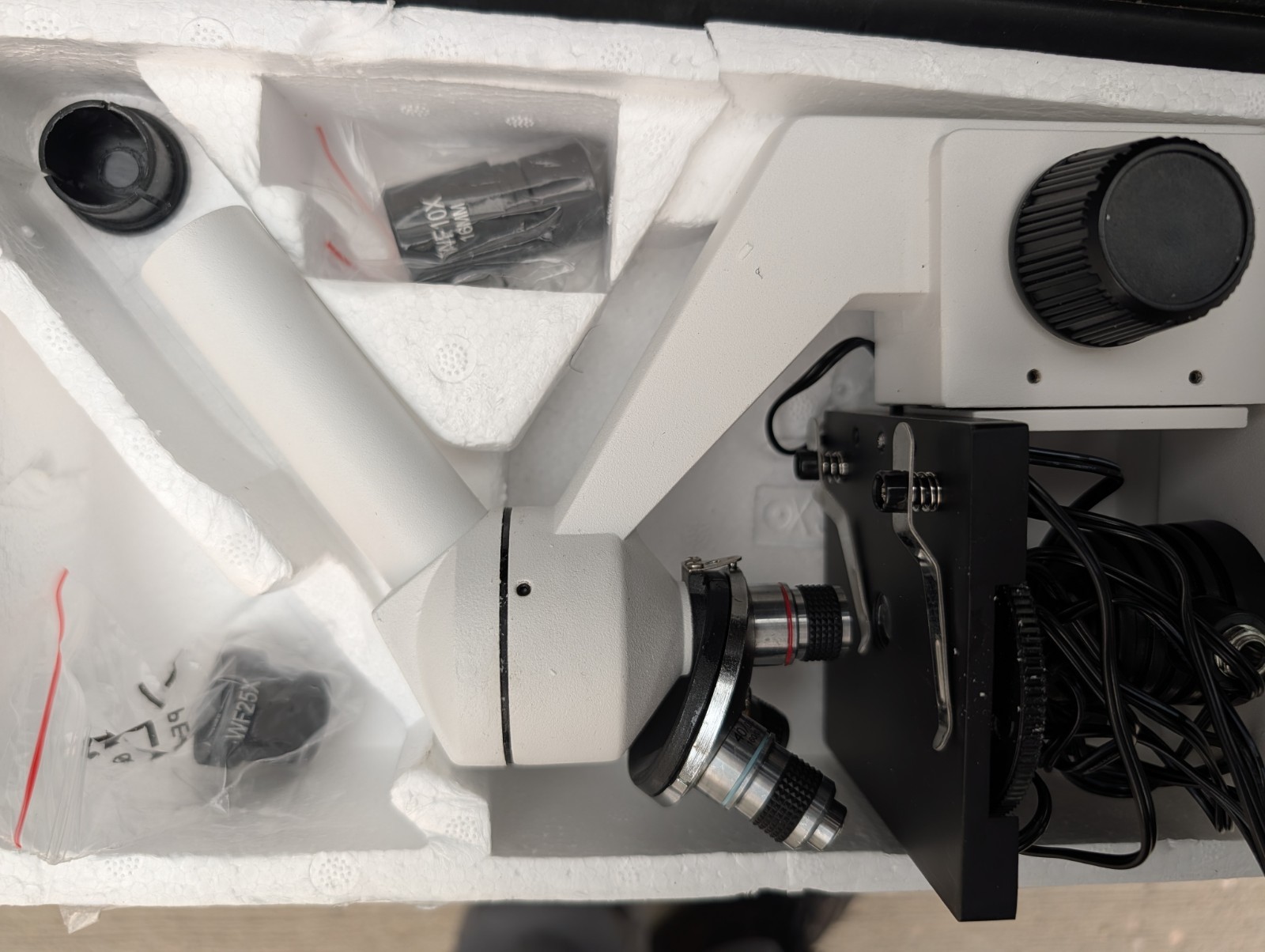 AmScope M162C-2L-PB10 40x-1000x Dual Light Glass Monocular Student Microscope
