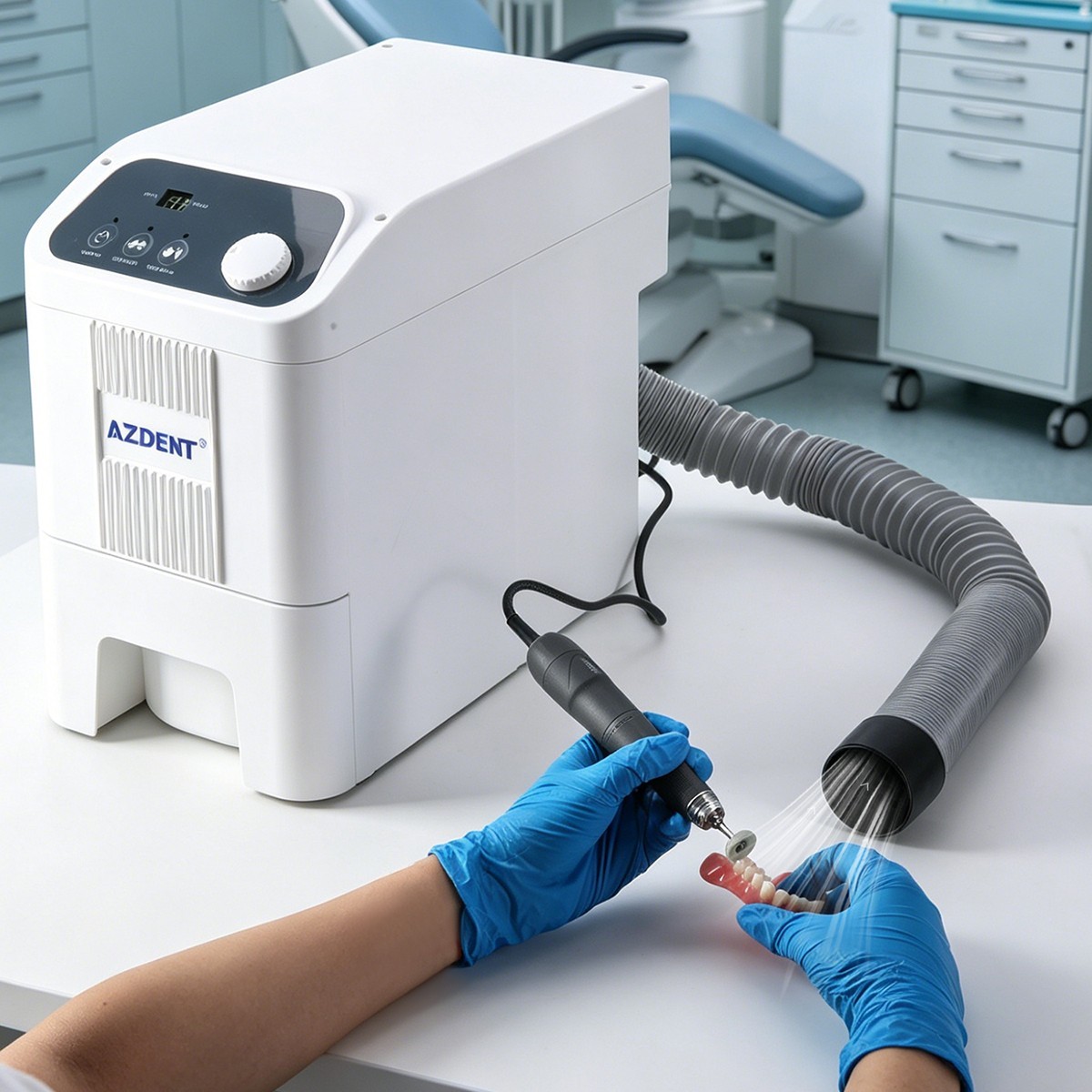 Dental Dust Suction Machine Brushless DC Motor Type Portable Cleaning Vacuum
