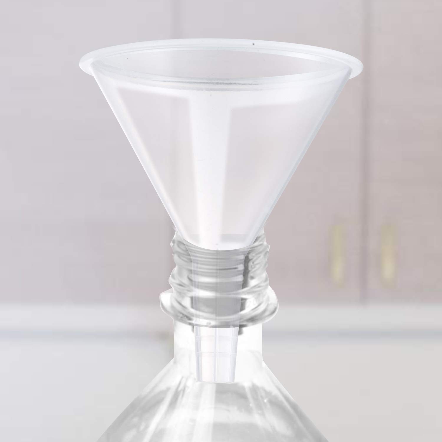 Plastic Funnel Set, 3 Pcs Lab PP Funnels, 100mm x 2, 75mm x 2, 50mm x 2 (Pack…