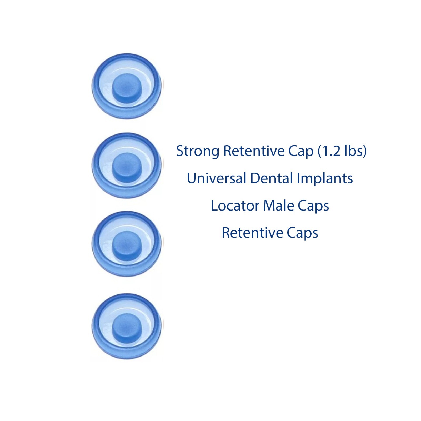 US Nobel Active Locator Abutment & Caps Inserts Kit NP/RP 1-5mm PEEK Retention