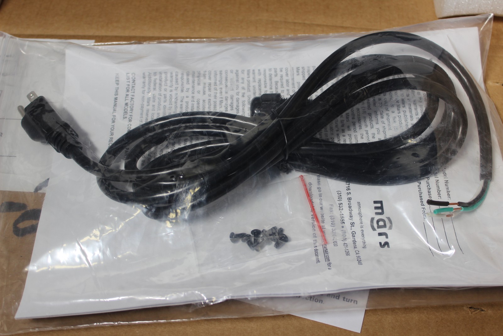 Mars LPN236-1UA-OB Sanitation Air Curtain 1/6HP 120V 60Hz, ETL Cert (3363853)