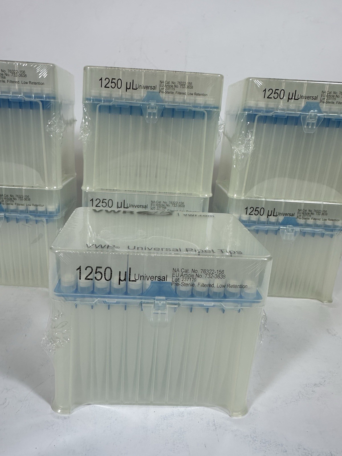 VWR Universal Pipette Tips 1250µl Cat. No. 76322-156 Pre-Sterile Lot Of 672