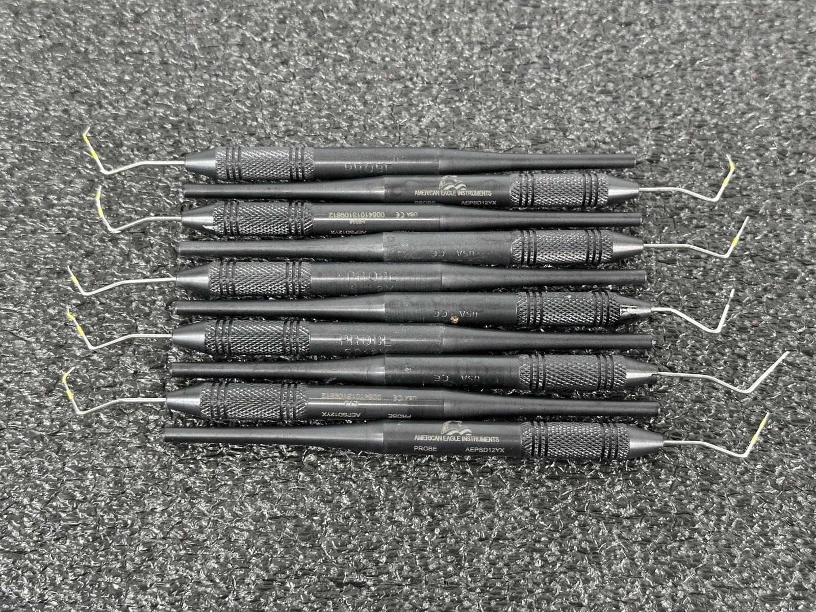 American Eagle Instruments AEPSD12YX Dental Probe Explorer Lot of 10