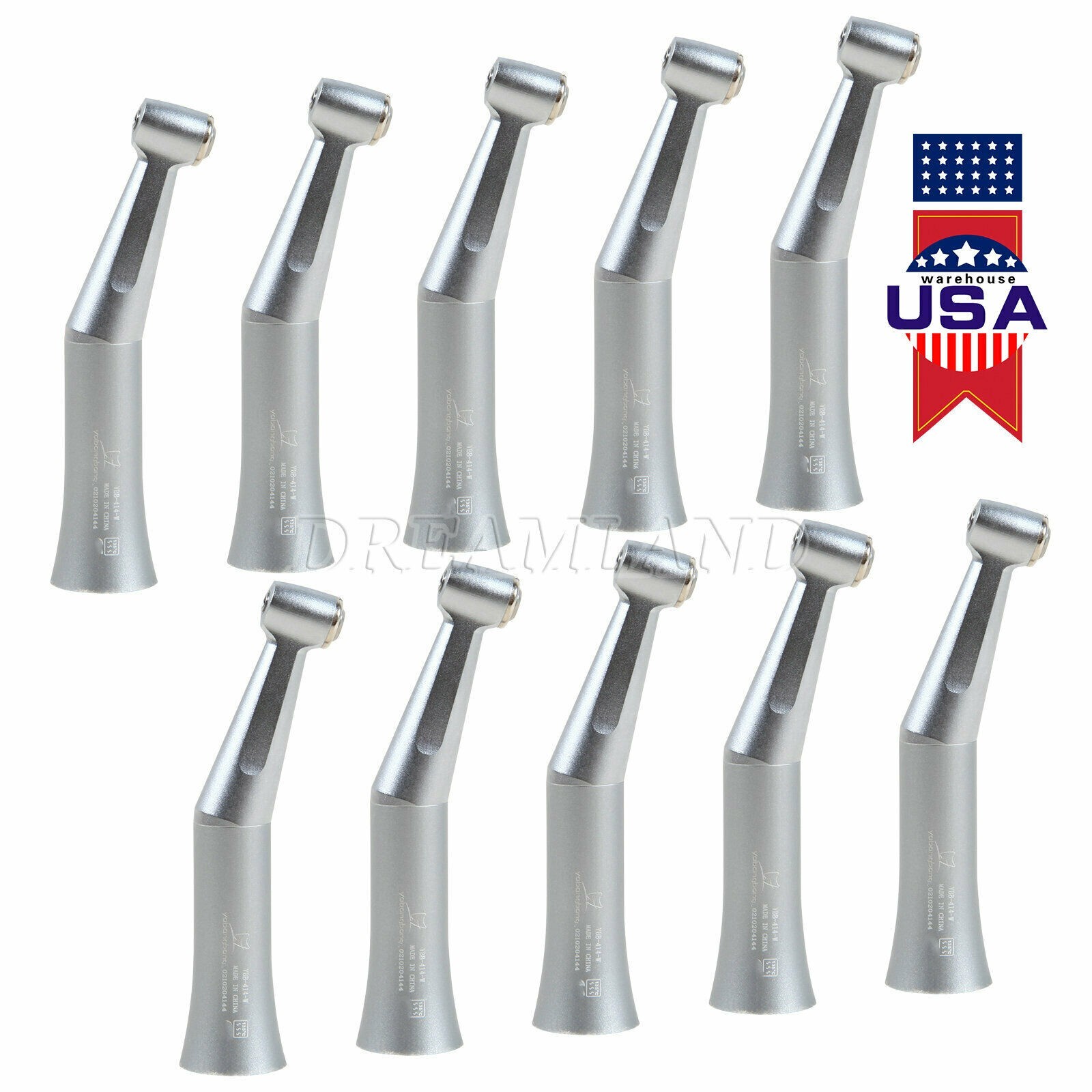 10x NSK style Dental Slow Low Speed Handpiece contra angle push button YX USA