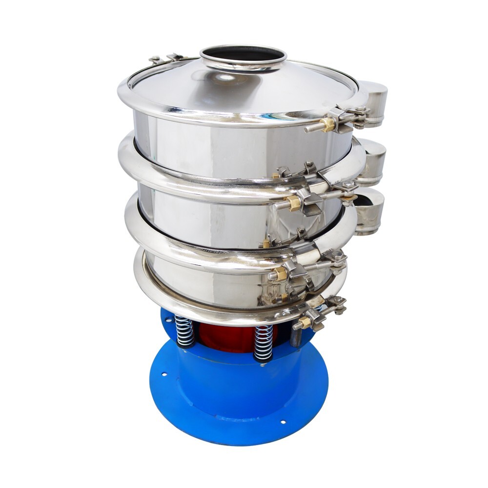 INTBUYING Vibrating Screen 2-Layer Sieve Shaker w/Lid And 20,100 mesh Sieve