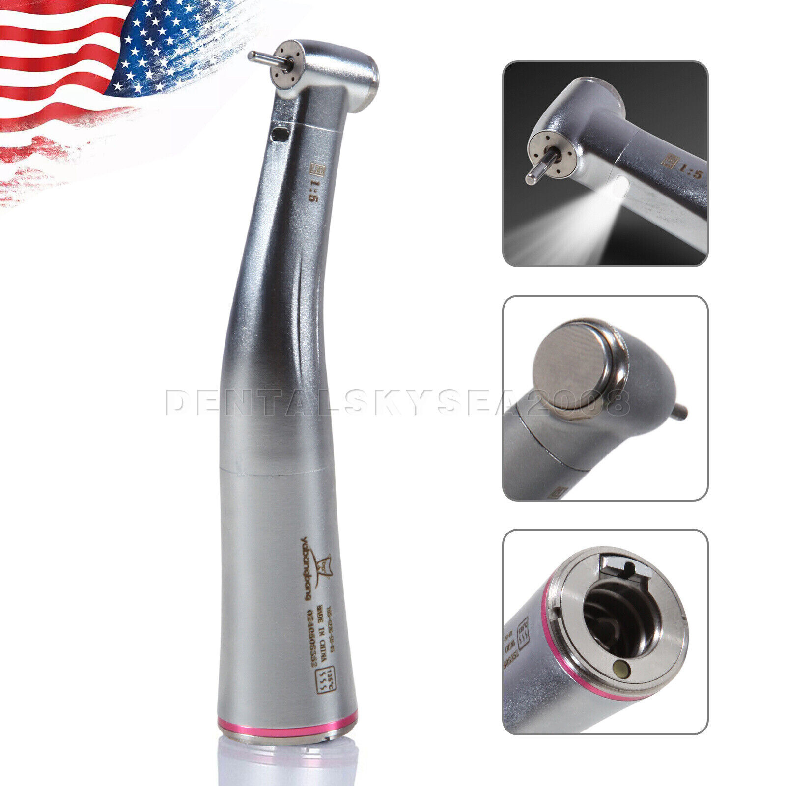 10 Pcs Dental High Speed Handpiece Standard Head Push w/ 4 Hole Coupler fit Kavo